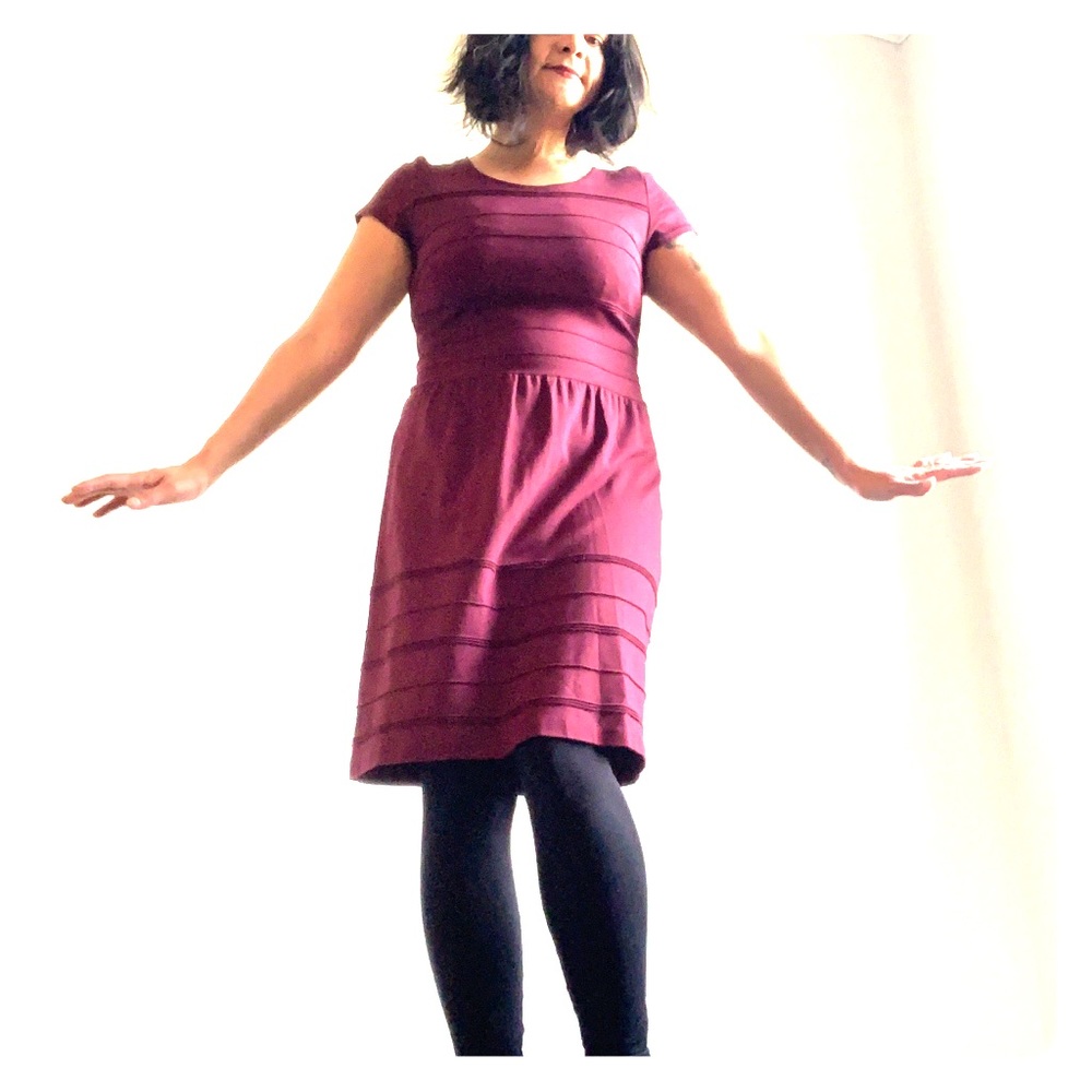90’s INC mini burgundy mini dress.